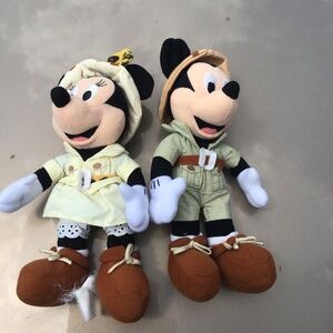 Mickey and minnie mouse bean bags